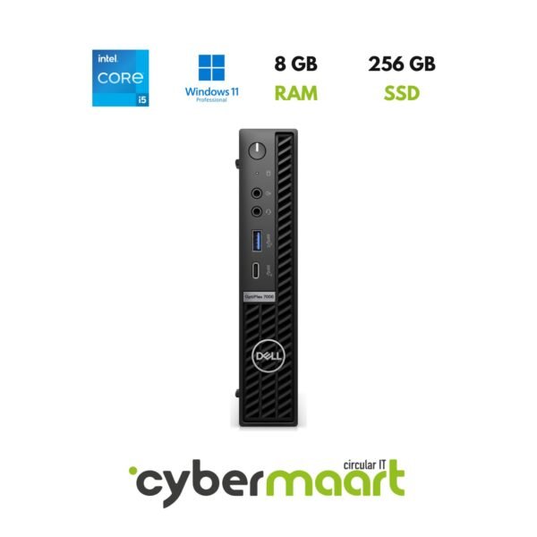 Dell OptiPlex 7000 MFF - Intel Core i5-12500T @ 2.00 GHz - 8 GB RAM - 256 GB SSD